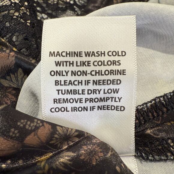 Idyllwind Cami Tank Women's M Floral Print Lace Trim Western Cowgirl Rustic Sexy - Picture 6 of 7